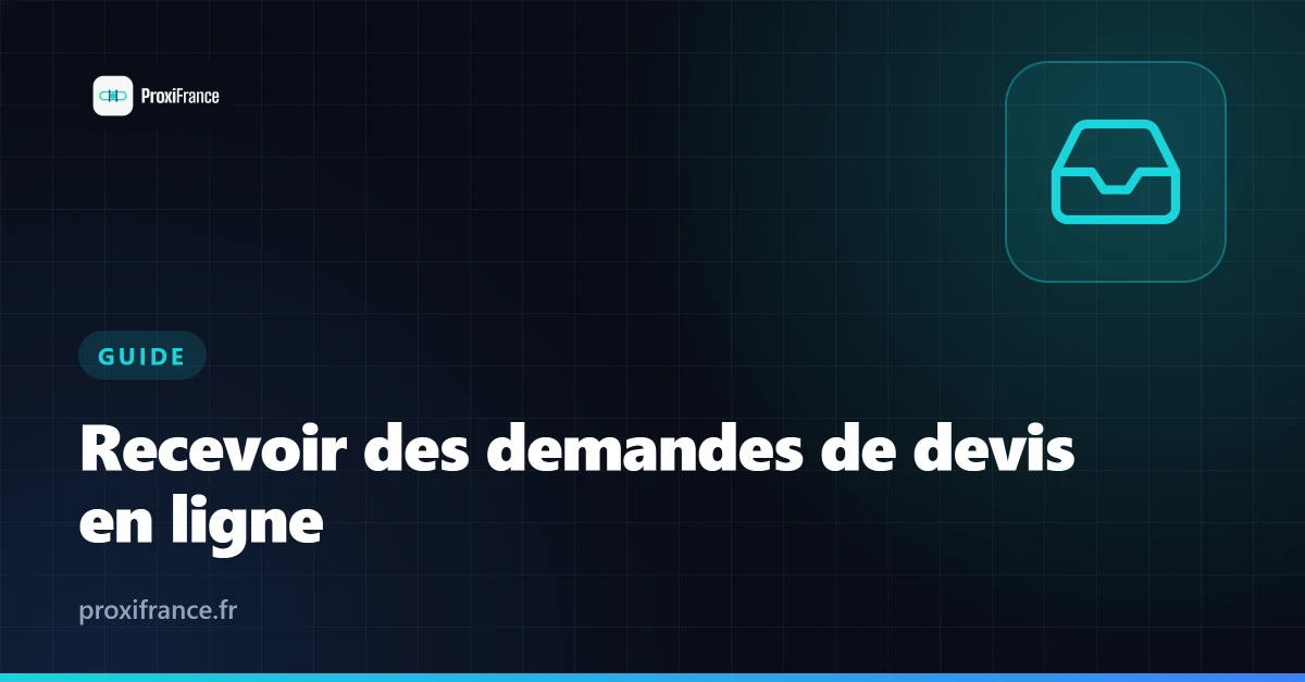Illustration : recevoir des demandes de devis en ligne